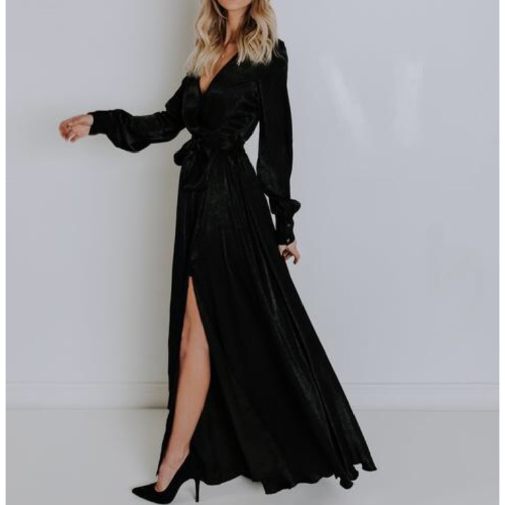 Black maxi dress